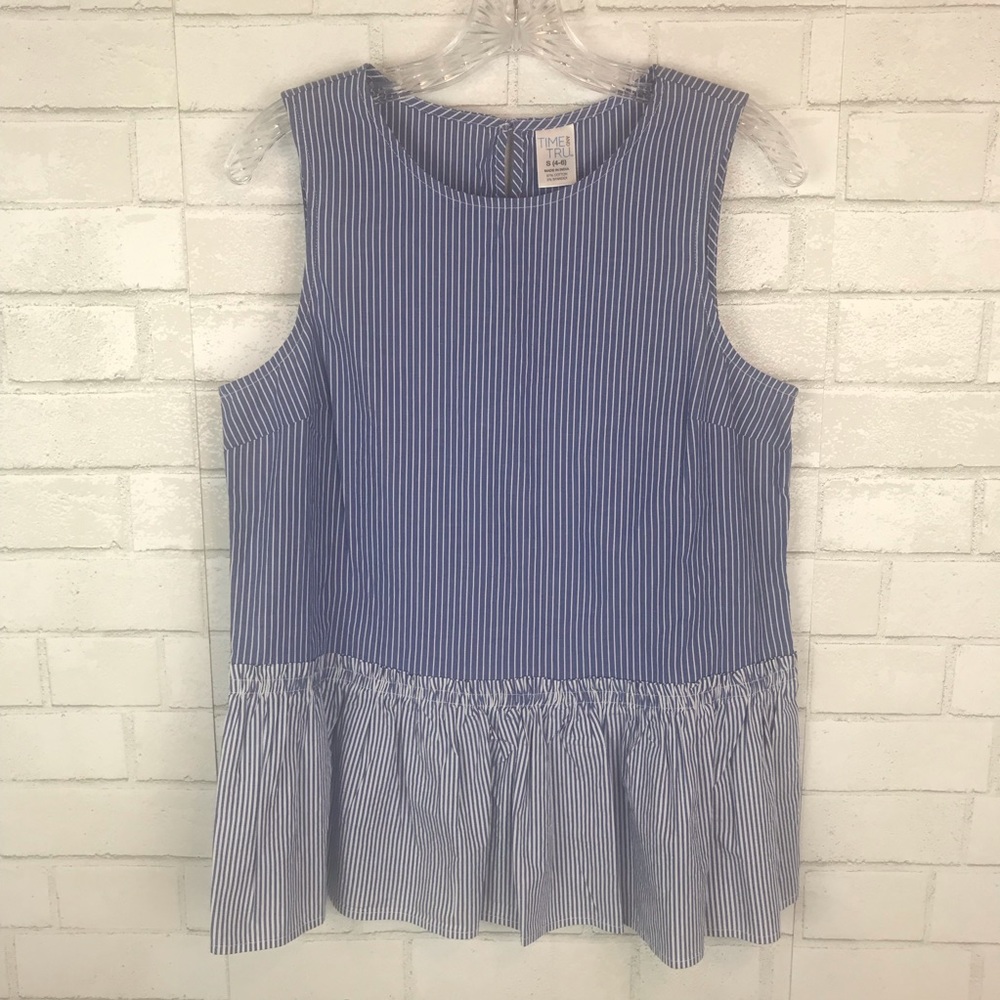 Time and Tru Peplum Top Size Small - J07 - Picture 4 of 8